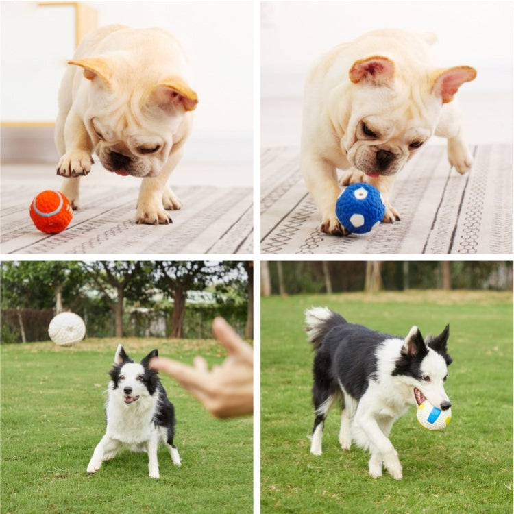 Dog Toy Latex Dog Bite Sound Ball Pet Toys, Large Volleyball, Large Tennis, Large  Rugby, Small Volleyball, Small Tennis, Small Football, Small Rugby, Small Football (Green), Large Football (Green), Small Football (Purple), Small Volleyball (Blue)     ...