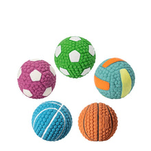 Load image into Gallery viewer, Dog Toy Latex Dog Bite Sound Ball Pet Toys, Large Tennis, Large  Rugby