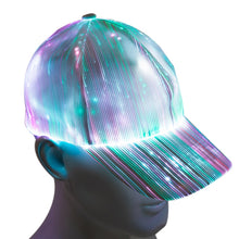 Load image into Gallery viewer, LED Fiber Optic Luminous Hat Couple Luminous Hat Outdoor Luminous Cap Performance Hat