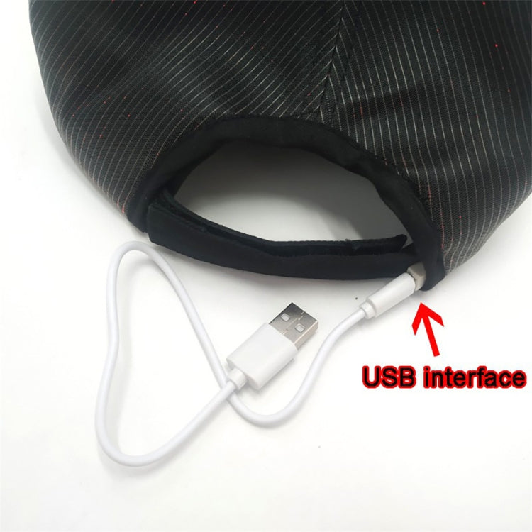 LED Fiber Optic Luminous Hat Couple Luminous Hat Outdoor Luminous Cap Performance Hat