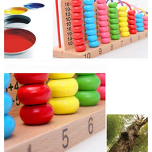 Load image into Gallery viewer, Wooden Children Bead Calculation Frame Multi-Function Early Education Teaching Aids Mathematical Addition And Subtraction Learning Toys