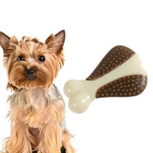 Load image into Gallery viewer, Pet Bite Resistant Toy Nylon Cowhide Molar Teeth Eating Play Bone Dog Toy, Small (Steak), Large (Steak), Small  (Chicken Wings), Large (Chicken Wings), Small  (Chicken Leg), Large  (Chicken Leg), Small (Ring), Large  (Ring), Small (UFO), Large (UFO)   ...