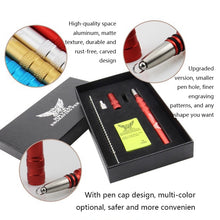 Load image into Gallery viewer, MM VWAN Magic Hairdressing Eyebrow Trimming Engraving Pen Scoring Stainless Steel Razor, Golden, Red, Silver, Blue