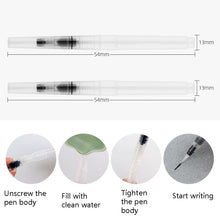 Load image into Gallery viewer, Writing Brush Water Calligraphy Practice Set Water Writing Board Reusable Water Writing Cloth, A4, A3