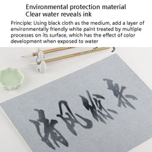 Load image into Gallery viewer, Writing Brush Water Calligraphy Practice Set Water Writing Board Reusable Water Writing Cloth, A4, A3