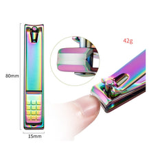 Load image into Gallery viewer, 2 In 1 FABIYAN Color Titanium Nail Art Tool Set Dead Skin Shears Steel Push Nail File Pliers, 13 In 1, 14 In 1, 4 In 1, 2 In 1
