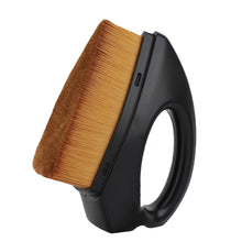 Load image into Gallery viewer, Iron Foundation Brush Soft Hair Blush Powder Brush Repair Volume Loose Powder Brush Plating Blue Brown Hair (OPP Bag Packaging), Black Brown Hair (OPP Bag Packaging), Plating Blue White Hair (OPP Bag Packaging), Plating Blue Brown Hair (OPP Bag Packaging)