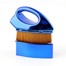 Load image into Gallery viewer, Iron Foundation Brush Soft Hair Blush Powder Brush Repair Volume Loose Powder Brush Plating Blue Brown Hair (OPP Bag Packaging), Black Brown Hair (OPP Bag Packaging), Plating Blue White Hair (OPP Bag Packaging), Plating Blue Brown Hair (OPP Bag Packaging)