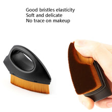 Load image into Gallery viewer, Iron Foundation Brush Soft Hair Blush Powder Brush Repair Volume Loose Powder Brush Plating Blue Brown Hair (OPP Bag Packaging), Black Brown Hair (OPP Bag Packaging), Plating Blue White Hair (OPP Bag Packaging), Plating Blue Brown Hair (OPP Bag Packaging)