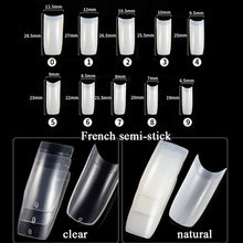 Load image into Gallery viewer, Manicure Tool  Set Fingernails Word Cut Set, Transparent French, Natural French, Transparent Semi-post, Natural Semi-post, Transparent Full Post, Natural Full Post, Transparent French Large Set, Transparent Semi-post Large Set                          ...