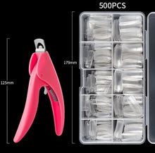 Load image into Gallery viewer, Manicure Tool  Set Fingernails Word Cut Set, Transparent French, Natural French, Transparent Semi-post, Natural Semi-post, Transparent Full Post, Natural Full Post, Transparent French Large Set, Transparent Semi-post Large Set                          ...