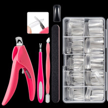 Load image into Gallery viewer, Manicure Tool  Set Fingernails Word Cut Set, Transparent French, Natural French, Transparent Semi-post, Natural Semi-post, Transparent Full Post, Natural Full Post, Transparent French Large Set, Transparent Semi-post Large Set                          ...