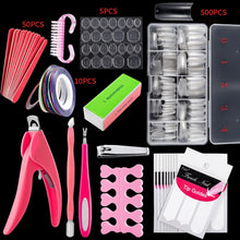 Load image into Gallery viewer, Manicure Tool  Set Fingernails Word Cut Set, Transparent French, Natural French, Transparent Semi-post, Natural Semi-post, Transparent Full Post, Natural Full Post, Transparent French Large Set, Transparent Semi-post Large Set                          ...