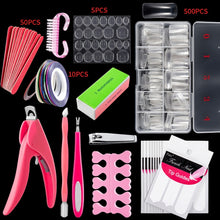 Load image into Gallery viewer, Manicure Tool  Set Fingernails Word Cut Set, Transparent French, Natural French, Transparent Semi-post, Natural Semi-post, Transparent Full Post, Natural Full Post, Transparent French Large Set, Transparent Semi-post Large Set                          ...