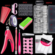 Load image into Gallery viewer, Manicure Tool  Set Fingernails Word Cut Set, Transparent French, Natural French, Transparent Semi-post, Natural Semi-post, Transparent Full Post, Natural Full Post, Transparent French Large Set, Transparent Semi-post Large Set                          ...