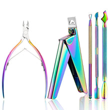 Load image into Gallery viewer, FABIYAN Nail Art Scissors Set Stainless Steel Nail Clippers Dead Skin Scissors Remover Steel Push, Set 1, Set 2, Set 3, Set 4, Set 5