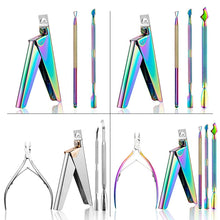 Load image into Gallery viewer, FABIYAN Nail Art Scissors Set Stainless Steel Nail Clippers Dead Skin Scissors Remover Steel Push, Set 1, Set 2, Set 3, Set 4, Set 5