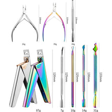Load image into Gallery viewer, FABIYAN Nail Art Scissors Set Stainless Steel Nail Clippers Dead Skin Scissors Remover Steel Push, Set 1, Set 2, Set 3, Set 4, Set 5