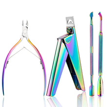 Load image into Gallery viewer, FABIYAN Nail Art Scissors Set Stainless Steel Nail Clippers Dead Skin Scissors Remover Steel Push, Set 1, Set 2, Set 3, Set 4, Set 5