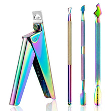 Load image into Gallery viewer, FABIYAN Nail Art Scissors Set Stainless Steel Nail Clippers Dead Skin Scissors Remover Steel Push, Set 1, Set 2, Set 3, Set 4, Set 5