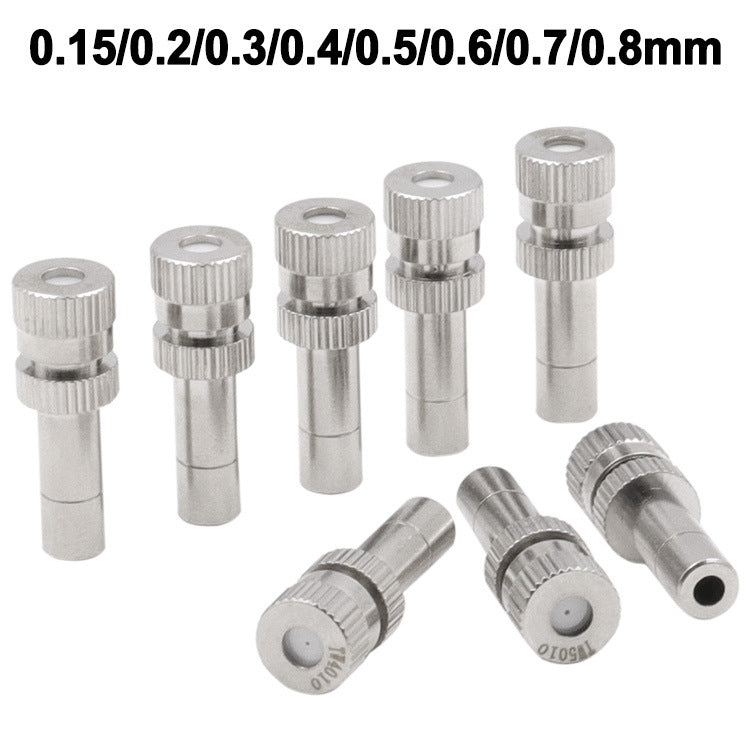 Humidifying And Dedusting Cooling Atomizing Sprinkler Quick-Plug Fog Misting Nozzle, 0.15mm, 0.2mm, 0.3mm, 0.4mm, 0.5mm, 0.6mm, 0.7mm, 0.8mm