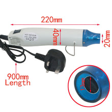 Load image into Gallery viewer, 230V Soft Ceramic Hot Air Device Rubber Stamp Heat Shrinkable Film DIY Appliance, UK Plug, UK Plug( Black), UK Plug(White)