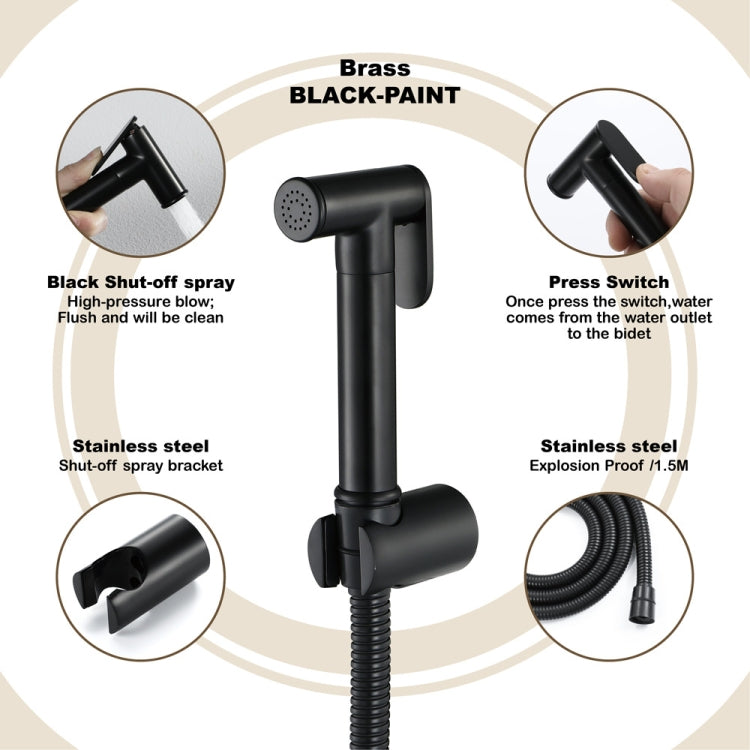 Small Shower Nozzle Toilet Rover Set, Single Sprinkler, Sprinkler+Base, Sprinkler+Base+1.5m Telephone Line, Sprinkler+Base+1.5m Hose, Sprinkler+Base+1.5m Hose+Corner Valve