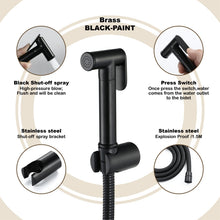 Load image into Gallery viewer, Small Shower Nozzle Toilet Rover Set, Single Sprinkler, Sprinkler+Base, Sprinkler+Base+1.5m Telephone Line, Sprinkler+Base+1.5m Hose, Sprinkler+Base+1.5m Hose+Corner Valve