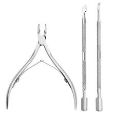 Load image into Gallery viewer, FABIYAN Stainless Steel Dead Skin Shear Steel Push Nail Art Tool Set, Specification: Set 3, Set 1, Set 2, Set 3, 3 Sets-Set 4, Set 5, Set 6, Set 7, Set 8, Set 9, Set 10, Set 11, Set 12, Set 13, Set 14, Set 15, Set 16