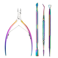 Load image into Gallery viewer, FABIYAN Stainless Steel Dead Skin Shear Steel Push Nail Art Tool Set, Specification: Set 3, Set 1, Set 2, Set 3, 3 Sets-Set 4, Set 5, Set 6, Set 7, Set 8, Set 9, Set 10, Set 11, Set 12, Set 13, Set 14, Set 15, Set 16