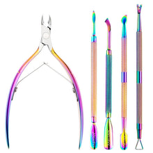 Load image into Gallery viewer, FABIYAN Stainless Steel Dead Skin Shear Steel Push Nail Art Tool Set, Specification: Set 3, Set 1, Set 2, Set 3, 3 Sets-Set 4, Set 5, Set 6, Set 7, Set 8, Set 9, Set 10, Set 11, Set 12, Set 13, Set 14, Set 15, Set 16