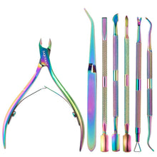 Load image into Gallery viewer, FABIYAN Stainless Steel Dead Skin Shear Steel Push Nail Art Tool Set, Specification: Set 3, Set 1, Set 2, Set 3, 3 Sets-Set 4, Set 5, Set 6, Set 7, Set 8, Set 9, Set 10, Set 11, Set 12, Set 13, Set 14, Set 15, Set 16