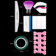 Load image into Gallery viewer, FABIYAN Nail Brush Nail Piece Set Nail Art Polishing Supplies Set, Natural Semi-sticked Small Set, Transparent Semi-sticked Small Set, Natural Full-sticked Small Set, Transparent Full-sticked Small Set, Natural Small Set, Transparent Small Set         ...