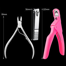 Load image into Gallery viewer, FABIYAN Nail Brush Nail Piece Set Nail Art Polishing Supplies Set, Natural Semi-sticked Small Set, Transparent Semi-sticked Small Set, Natural Full-sticked Small Set, Transparent Full-sticked Small Set, Natural Small Set, Transparent Small Set         ...