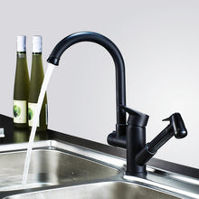 Load image into Gallery viewer, Kitchen Pull-Out Double Faucet Water Table Hot And Cold Water Faucet, Wheel Bending Pull, Round Spray Pull, Cube Spray Pull, Round Universal Distortion, Cube Universal Distortion