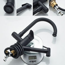 Load image into Gallery viewer, Kitchen Pull-Out Double Faucet Water Table Hot And Cold Water Faucet, Wheel Bending Pull, Round Spray Pull, Cube Spray Pull, Round Universal Distortion, Cube Universal Distortion