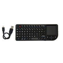 Load image into Gallery viewer, A8 Mini Wireless Mouse And Keyboard With Laser Touchpad Keyboard, English White Backlight, English Colorful Backlight