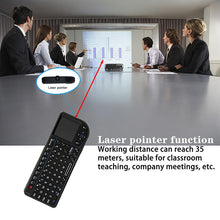 Load image into Gallery viewer, A8 Mini Wireless Mouse And Keyboard With Laser Touchpad Keyboard, English White Backlight, English Colorful Backlight