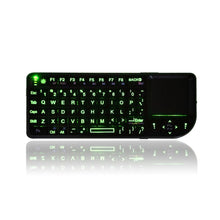 Load image into Gallery viewer, A8 Mini Wireless Mouse And Keyboard With Laser Touchpad Keyboard, English White Backlight, English Colorful Backlight