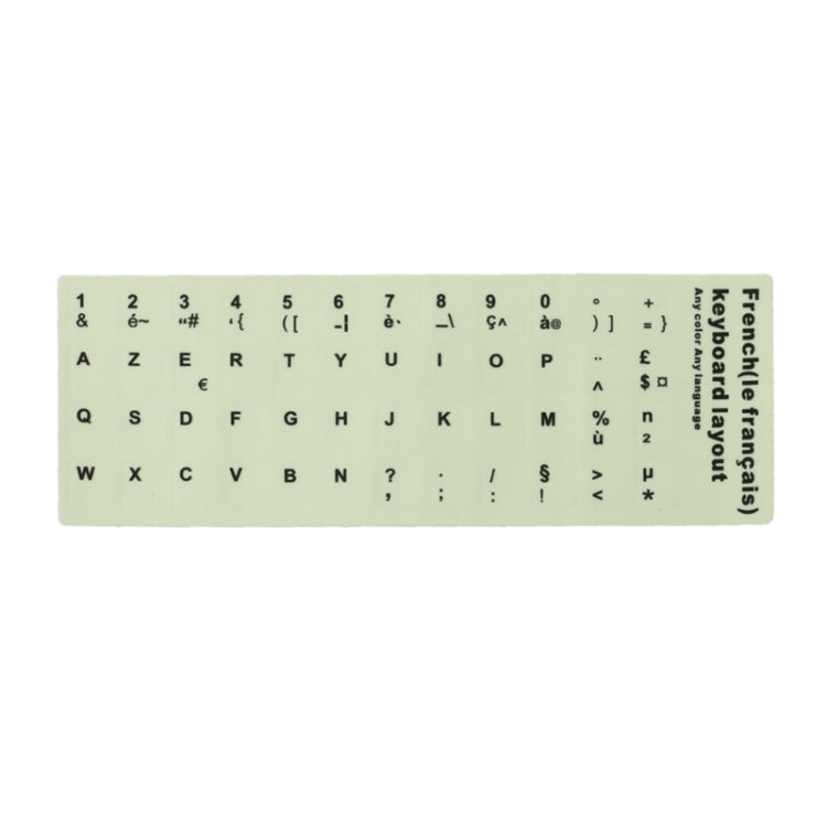 3 PCS Luminous Keyboard Stickers Notebook Desktop Computer Keyboard Stickers, English Arabic, Russian Black Word, English, Italian, German, Spanish, Japanese, French, Korean, Hebrew, Thai