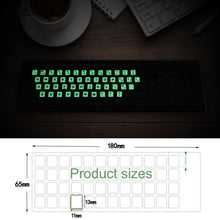 Load image into Gallery viewer, 3 PCS Luminous Keyboard Stickers Notebook Desktop Computer Keyboard Stickers, English Arabic, Russian Black Word, English, Italian, German, Spanish, Japanese, French, Korean, Hebrew, Thai