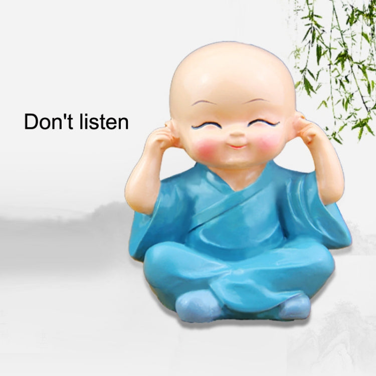 In Car Cute Four Little Monks Ornaments Car Interior Decorations Specification：, Not Swing, Crystal Base Not Swing