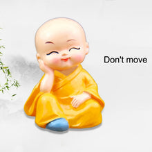 Load image into Gallery viewer, In Car Cute Four Little Monks Ornaments Car Interior Decorations Specification：, Not Swing, Crystal Base Not Swing