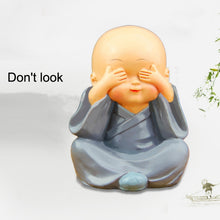 Load image into Gallery viewer, In Car Cute Four Little Monks Ornaments Car Interior Decorations Specification：, Not Swing, Crystal Base Not Swing