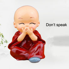 Load image into Gallery viewer, In Car Cute Four Little Monks Ornaments Car Interior Decorations Specification：, Not Swing, Crystal Base Not Swing
