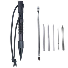 Load image into Gallery viewer, Umbrella Rope Needle Marlin Spike Bracelet DIY Weaving Tool, Specification:, 4 PCS / Set Black, 4 PCS / Set Silver, 5 PCS / Set Black, 5 PCS / Set Silver, 6 PCS / Set Black, 6 PCS / Set Silver, 7 PCS / Set Black, 7 PCS / Set Silver, 9 PCS / Set Black  ...