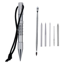 Load image into Gallery viewer, Umbrella Rope Needle Marlin Spike Bracelet DIY Weaving Tool, Specification:, 4 PCS / Set Black, 4 PCS / Set Silver, 5 PCS / Set Black, 5 PCS / Set Silver, 6 PCS / Set Black, 6 PCS / Set Silver, 7 PCS / Set Black, 7 PCS / Set Silver, 9 PCS / Set Black  ...