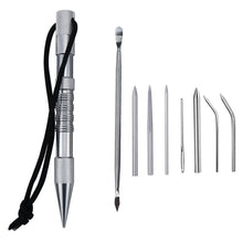Load image into Gallery viewer, Umbrella Rope Needle Marlin Spike Bracelet DIY Weaving Tool, Specification:, 4 PCS / Set Black, 4 PCS / Set Silver, 5 PCS / Set Black, 5 PCS / Set Silver, 6 PCS / Set Black, 6 PCS / Set Silver, 7 PCS / Set Black, 7 PCS / Set Silver, 9 PCS / Set Black  ...