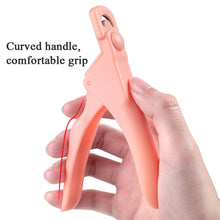 Load image into Gallery viewer, Nail Scissors U-Shaped Scissors DIY French Nail Fake Nail Scissors, Specification: Light Blue, Black, Rose Red, Blue With Hood, Black With Hood, Orange With Hood, Rose Red With Hood, Light Blue