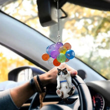 Load image into Gallery viewer, 2 PCS Colorful Balloon Cat Car Pendant Car Rearview Mirror Pendant, Colorful Balloon Cat